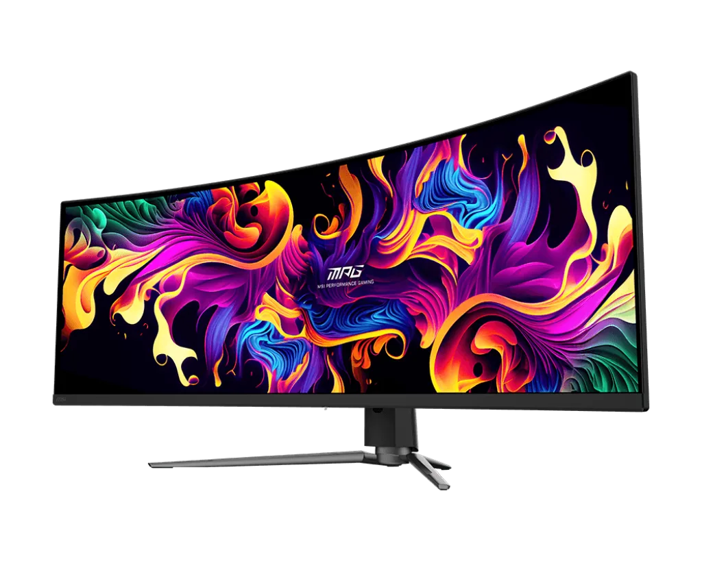 MSI MPG 491CQP - 49" CURVE OLED Dual QHD 144Hz 0.03ms HDR Adaptive Sync, vue 3