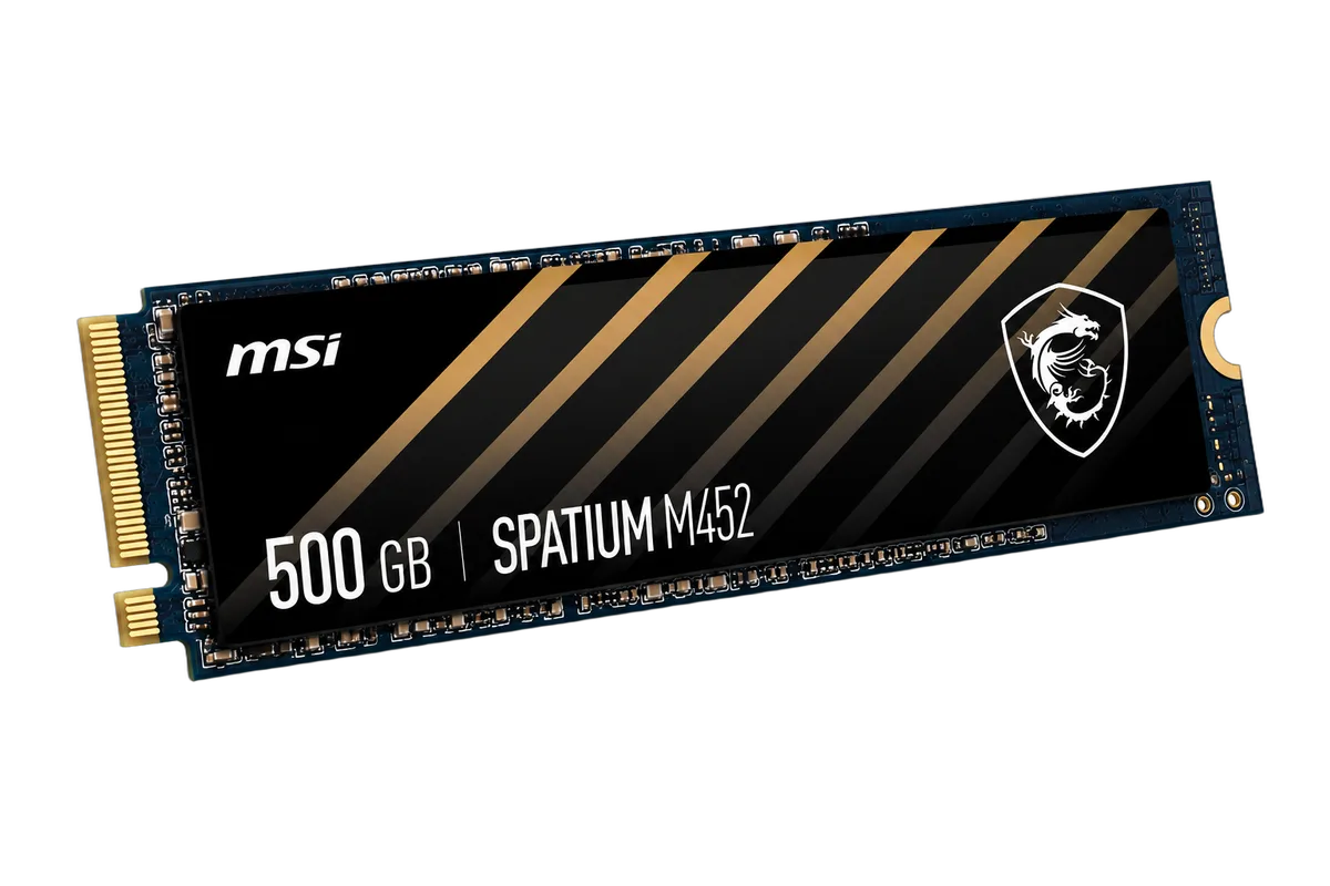 MSI Spatium M452 500Go NVMe M.2, vue 3