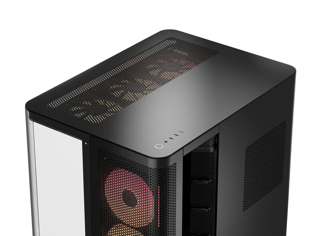 Corsair Air 5400 LX-R RGB Link Noir - MT/Sans Alim/E-ATX, vue 5