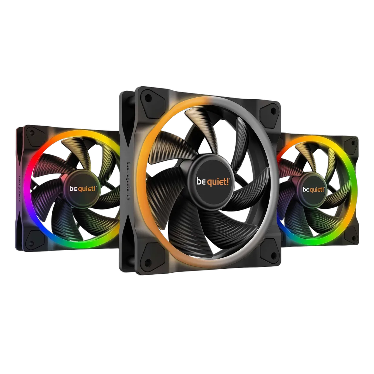 be quiet! Pack de 3 Light Wings 120mm PWM ARGB, vue 1
