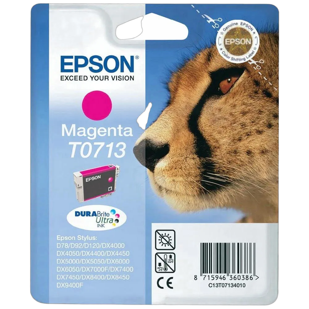 Epson Cartouche DURABrite T0713 Magenta, vue 1