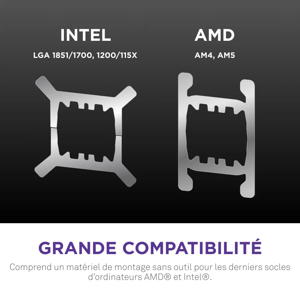 NZXT Kraken Elite 420 RGB V2 - 420mm - Noir, vue 10