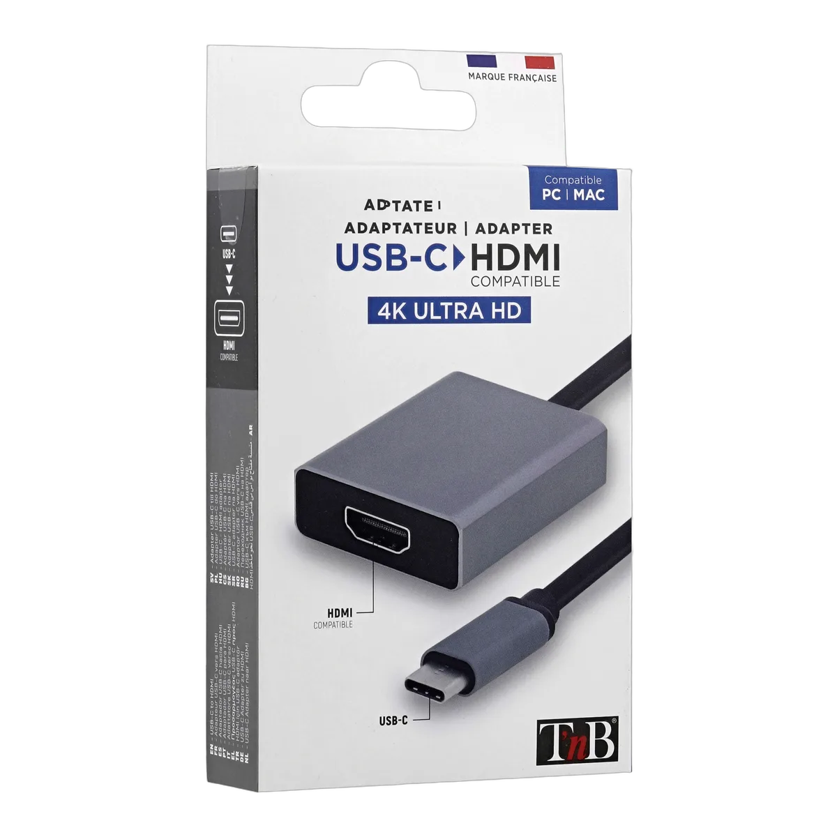 T'nB Adaptateur USB-C vers HDMI, vue 1