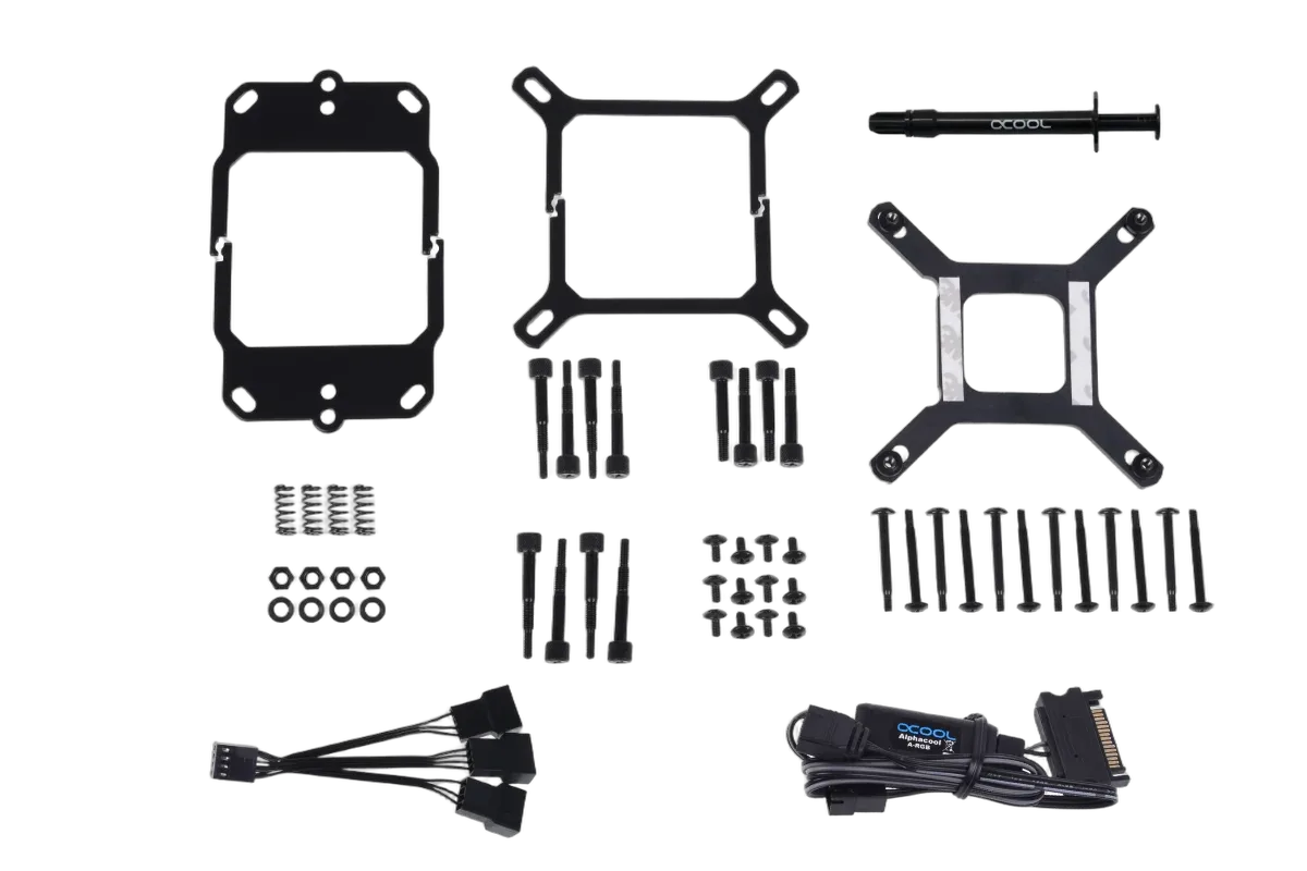 Alphacool Eisbaer Aurora 360mm CPU - Noir ARGB V1.1, vue 8