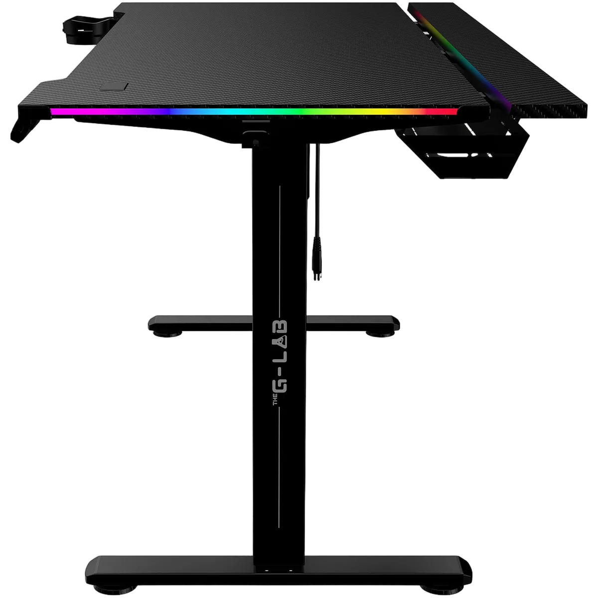 The G-LAB K-Desk Platinium RGB/Noir, vue 3