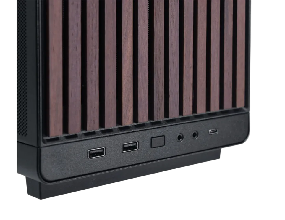 Lian-Li A3-mATX Wood Edition Noir - mT/SansAlim/mATX, vue 6