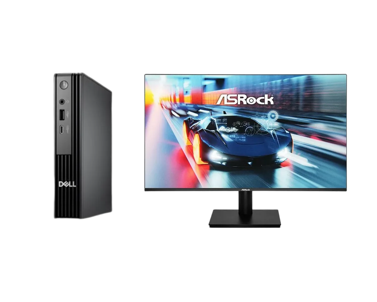 DELL Micro PC i5-14500T/16G/512G/W11P + 27" FHD 144Hz, vue 1