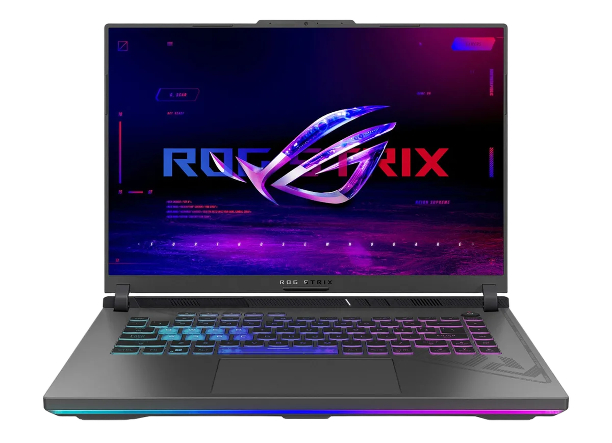 Asus ROG STRIX G16 - 16" FHD+ 165Hz Ryzen 9 8940HX RTX 5060 16Go 512Go W11, vue 1