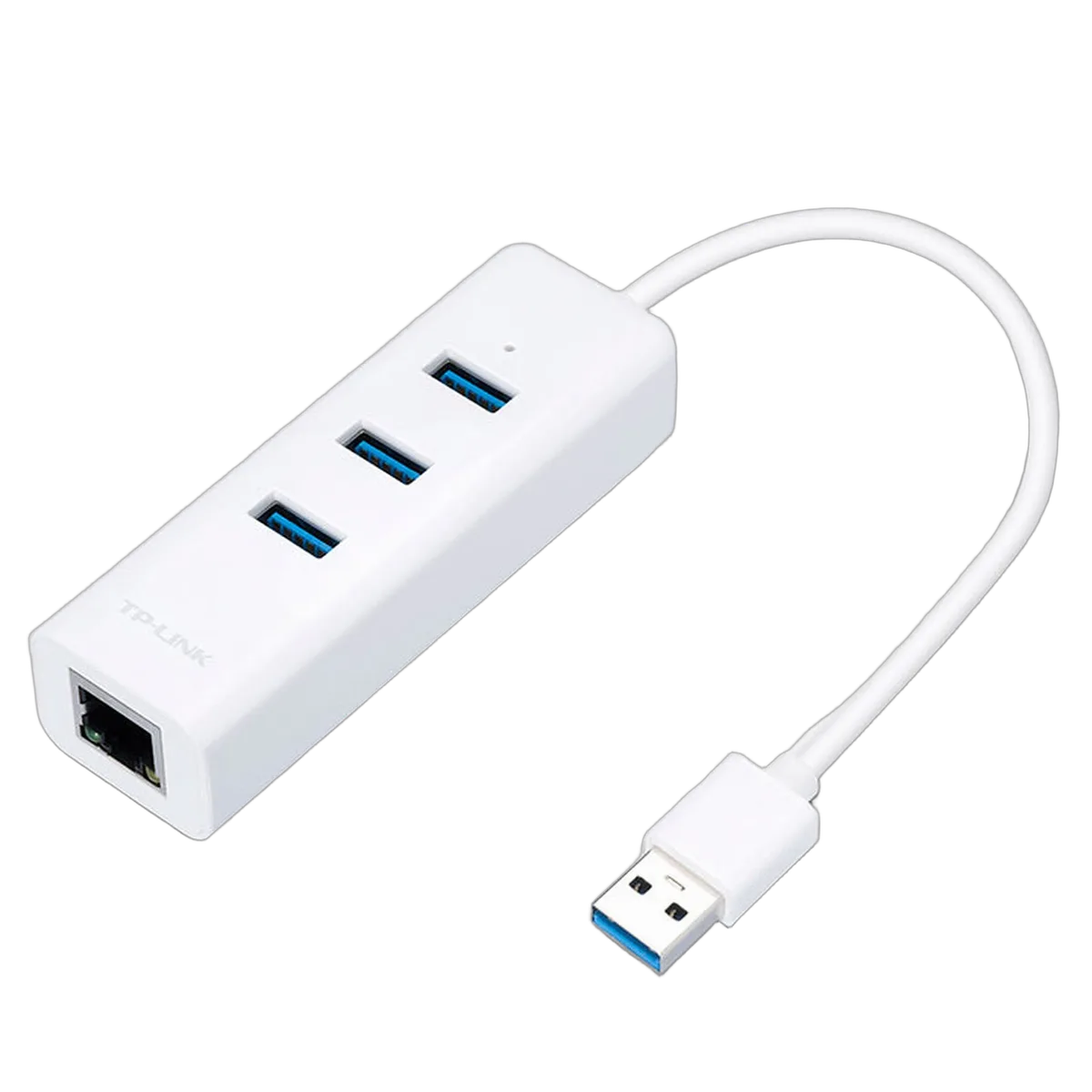 TP-Link USB 3.0 Gigabit Ethernet + hub 3 ports USB 3.0, vue 1
