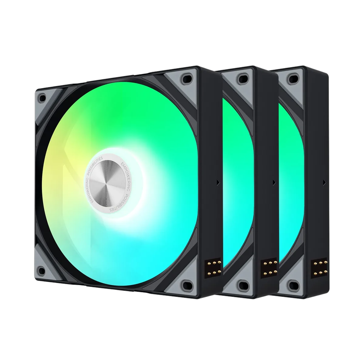 TRYX ROTA SL ARGB (Pack 3x120mm) - Noir-Seconde Vie, vue 1