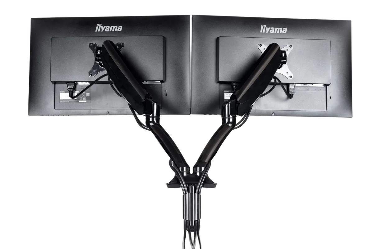 Iiyama 27" WOLED QHD 280Hz/USB-C 65W/G-SYNC + 27" QHD 200Hz IPS + Bras double, vue 12