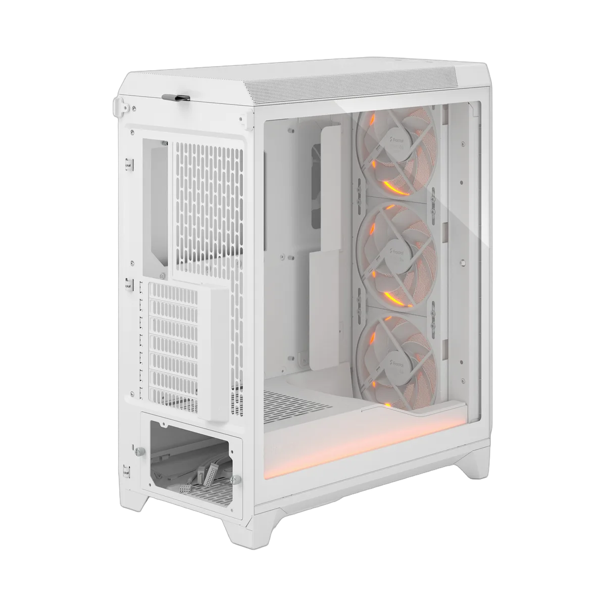 Fractal Design Meshify 3 Ambience Pro RGB TG Clear Tint Blanc - MT/Sans Alim/E-ATX, vue 5