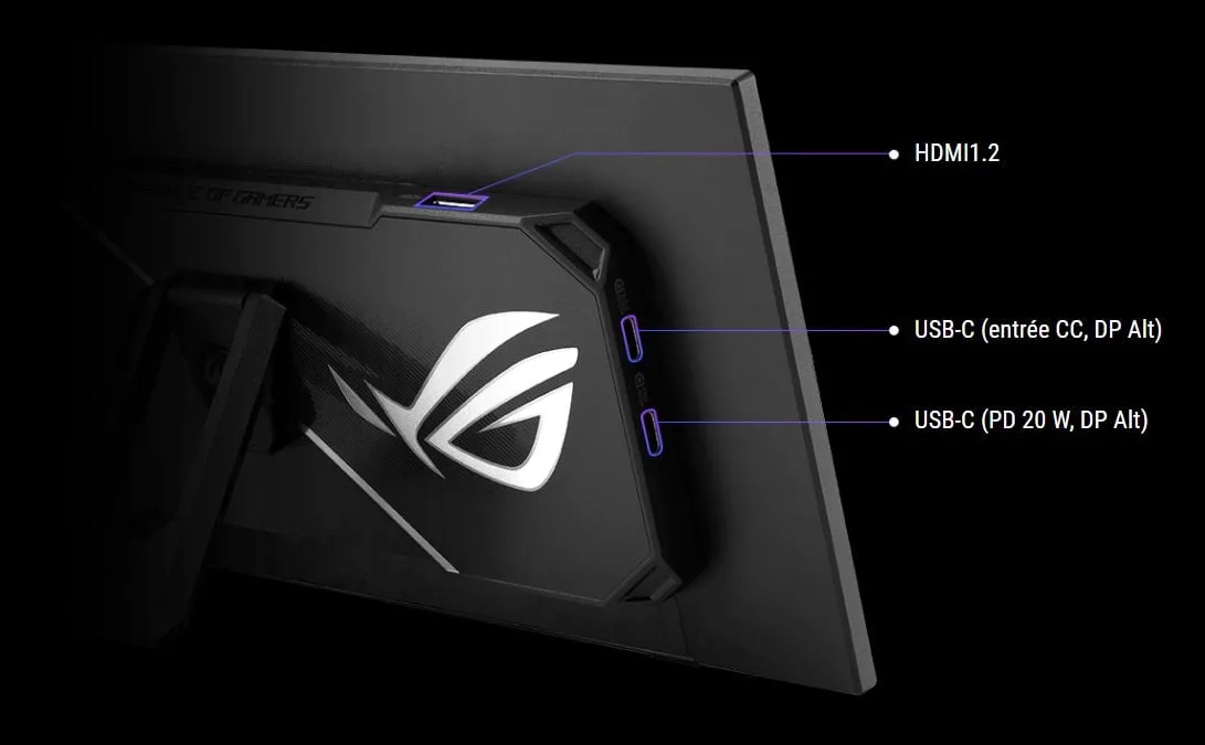 Asus ROG Strix XG129C - 12.3" 1920x720 24:9 Tactile USB-C HDMI, vue 9