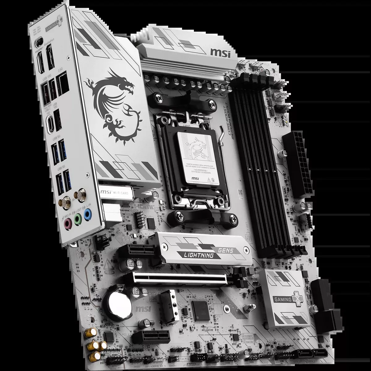 MSI B850M GAMING PLUS WIFI6E, vue 4