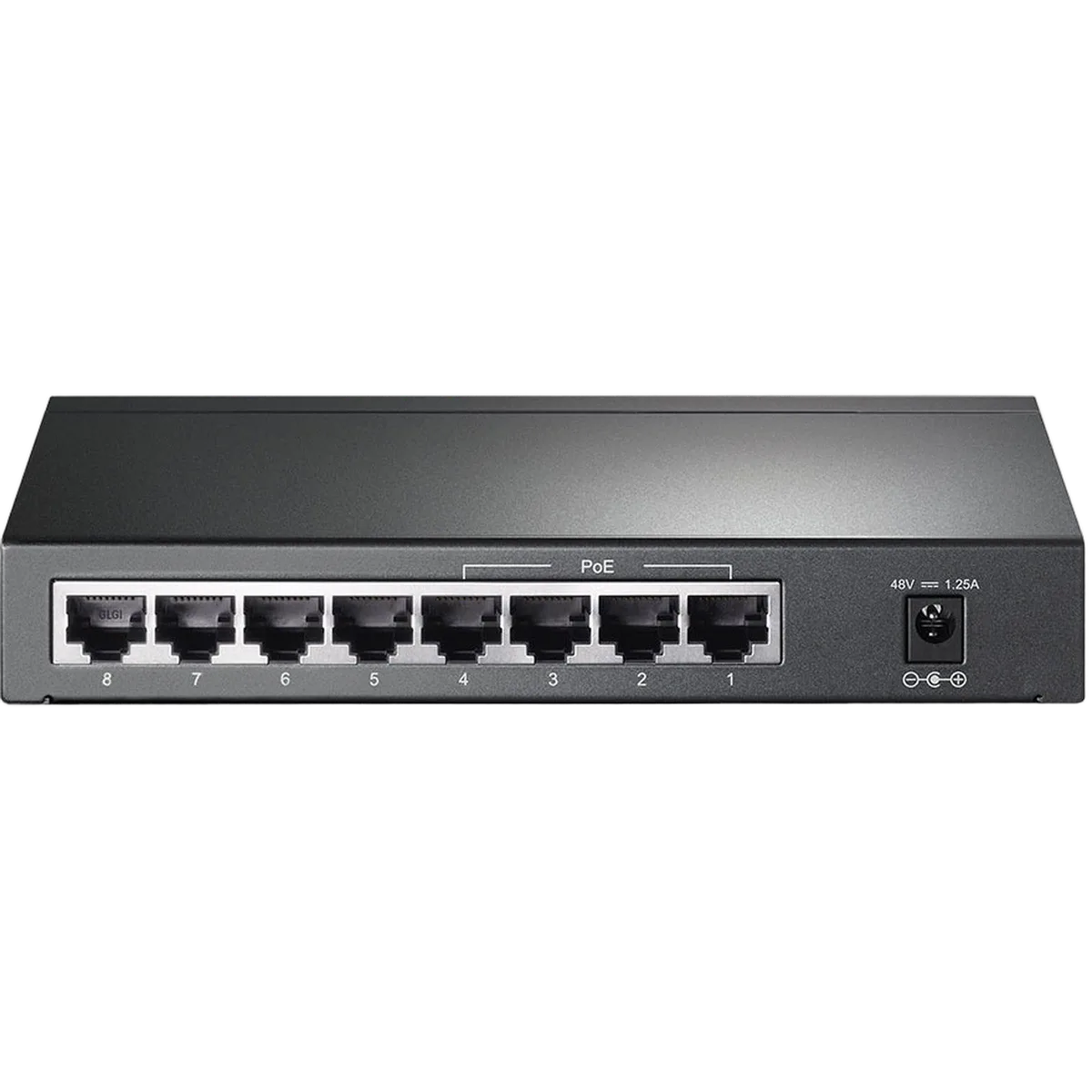 TP-Link 8 Ports 10/100/1000Mbps TL-SG1008P (4 POE), vue 3