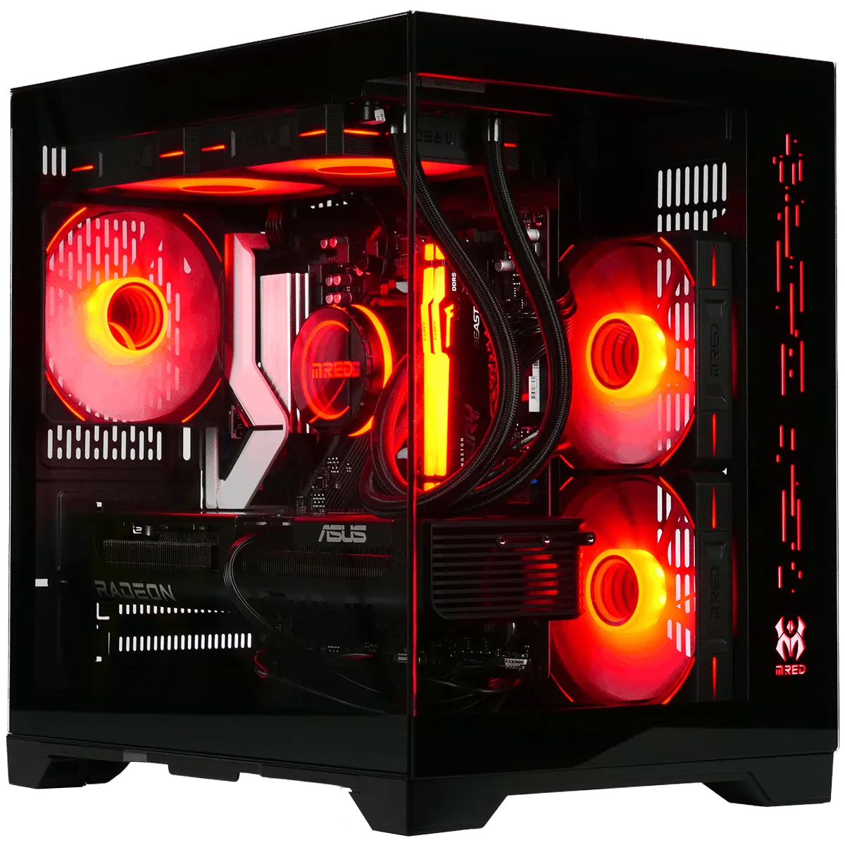 CRIMSON - R7-8700F/9060XT-16Go/32Go/1To, vue 1