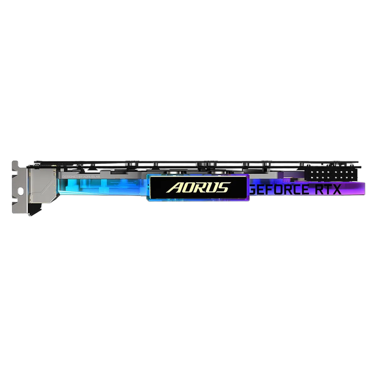 Gigabyte GeForce AORUS RTX 3080 XTREME WATERFORCE WB 10G LHR, vue 3