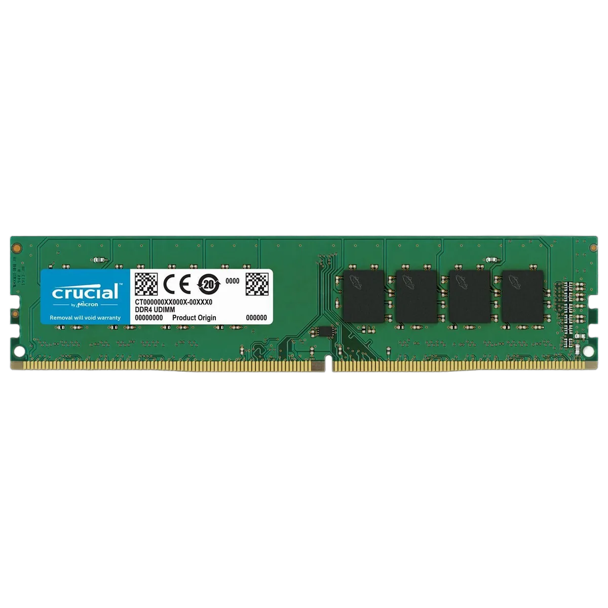 Crucial 8Go (1x8Go) DDR4 3200MHz, vue 1
