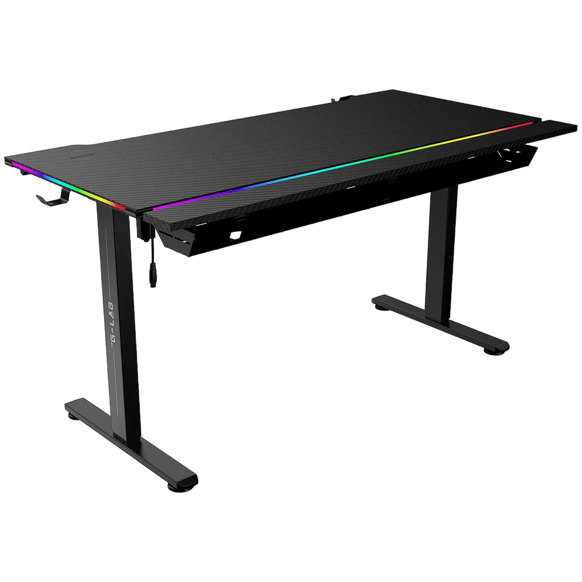 The G-LAB K-Desk Platinium RGB/Noir, vue 2