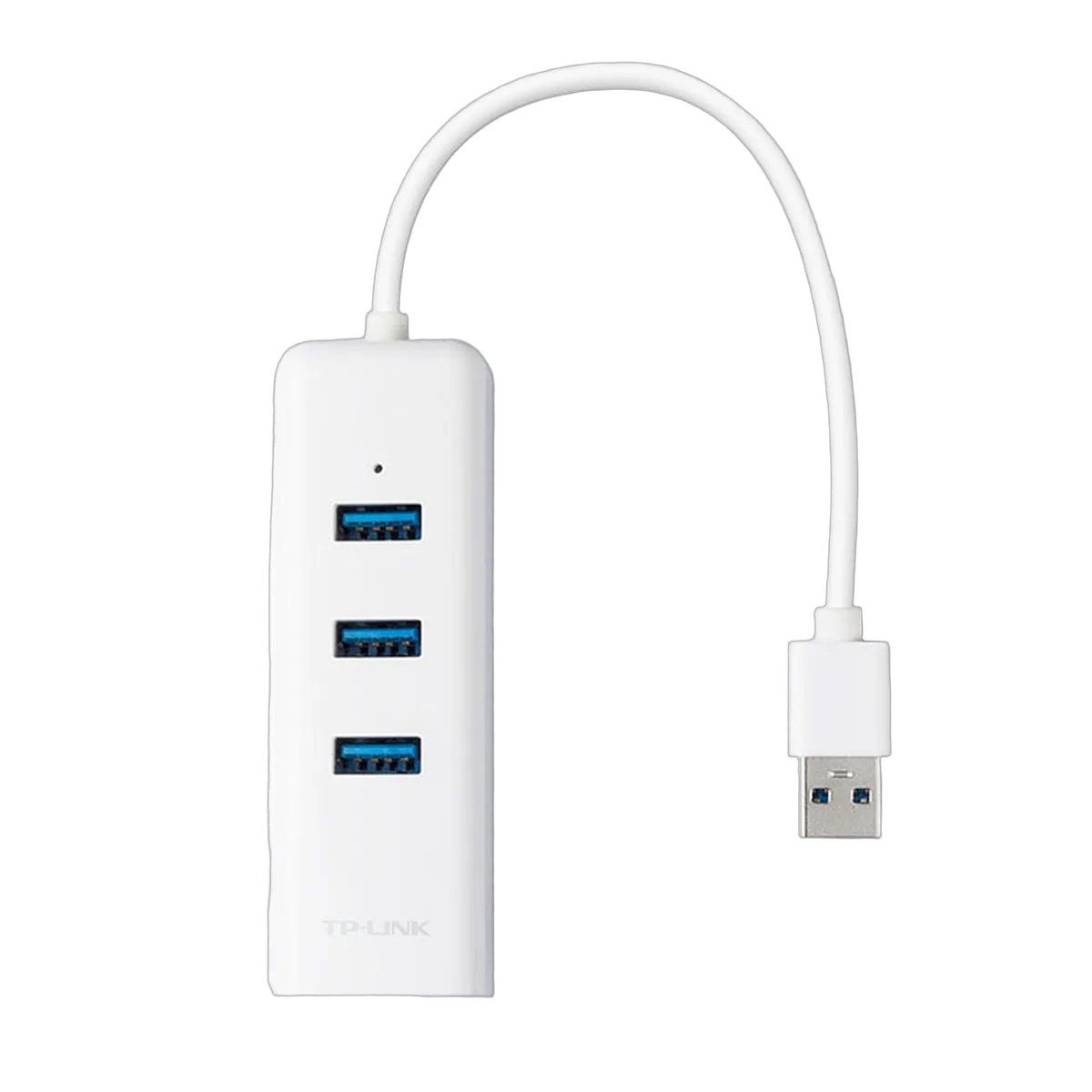 TP-Link USB 3.0 Gigabit Ethernet + hub 3 ports USB 3.0, vue 3