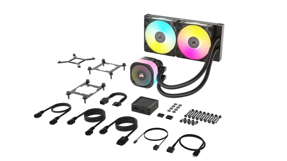 Corsair iCUE LINK TITAN 240 RX LCD AIO/240mm, vue 12