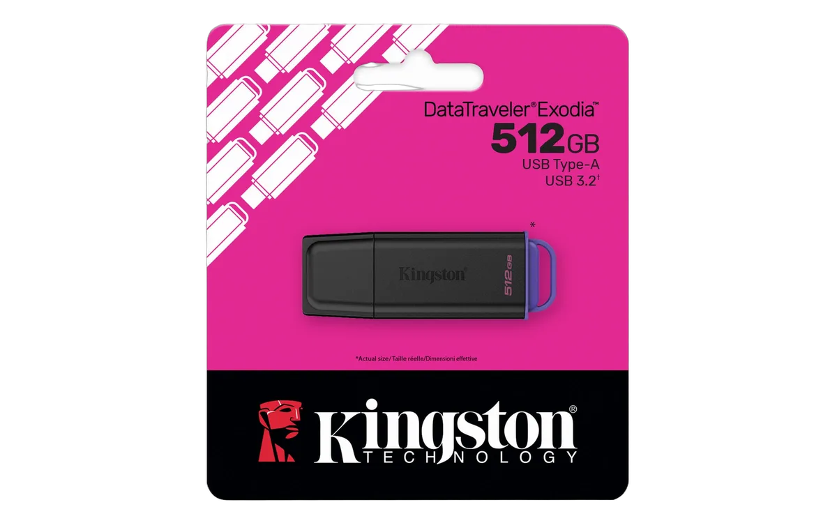 Kingston DataTraveler Exodia G2 512GB Black/Purple, vue 2