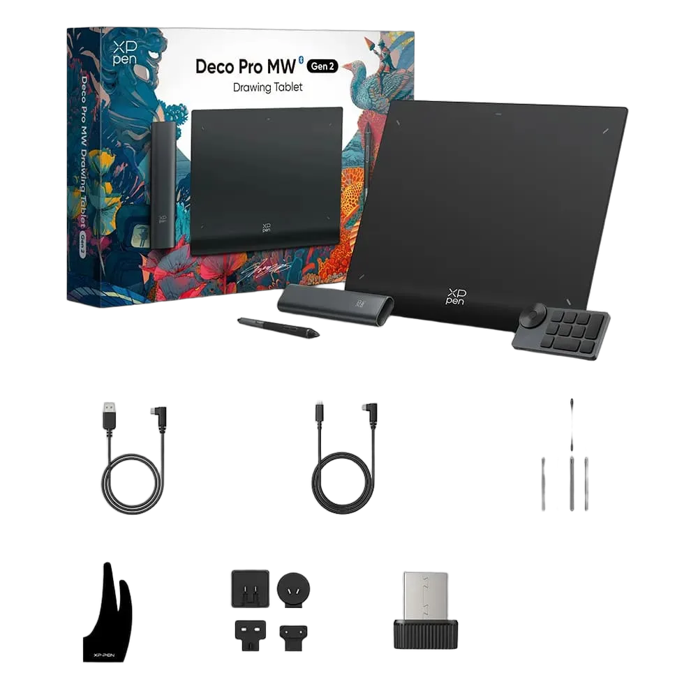 XPPEN Deco Pro LW Gen 2 MT1172B_ACK05 - 5080LPI 11" Noir, vue 3