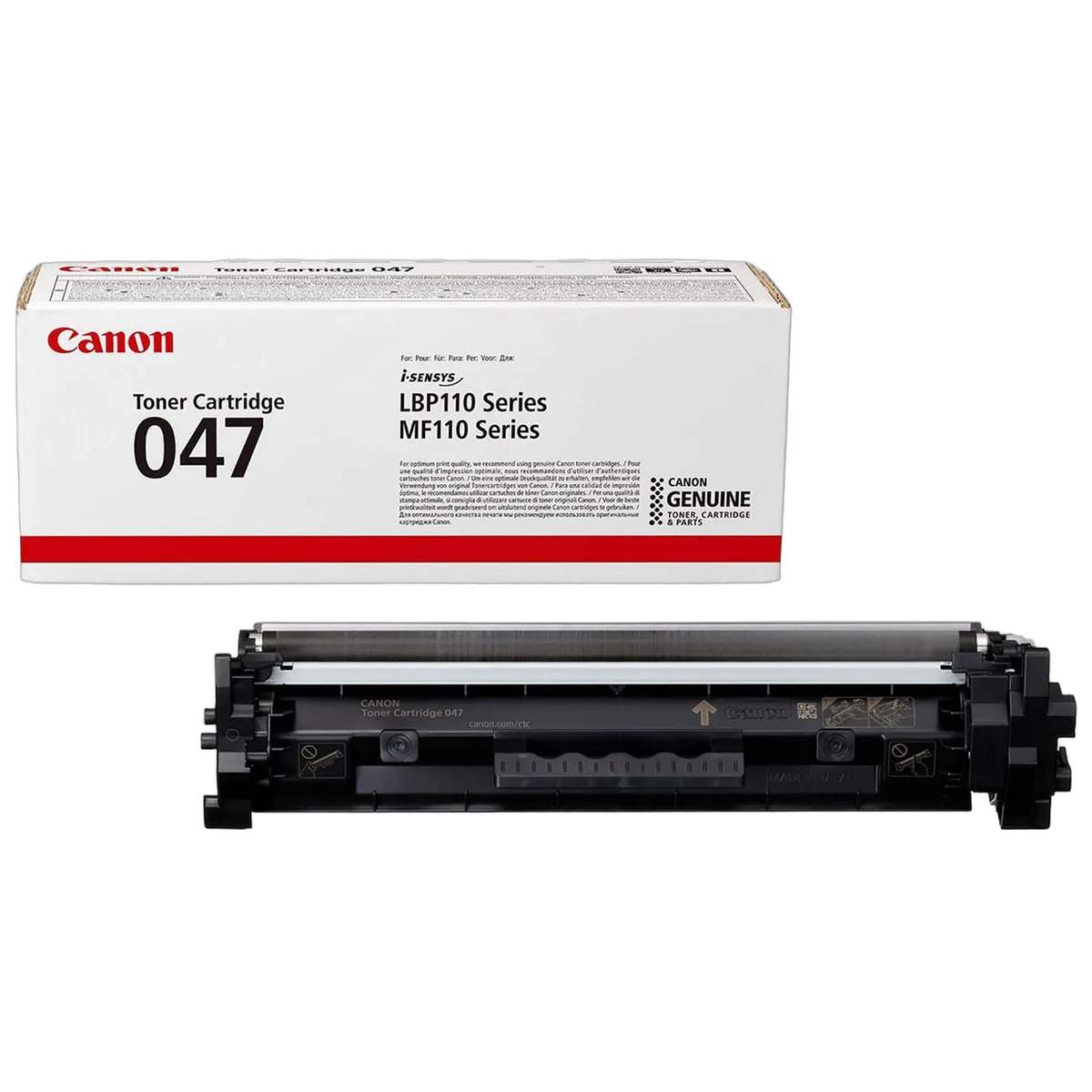 Canon Toner Noir 047 1600 Pages - 2164C002, vue 1