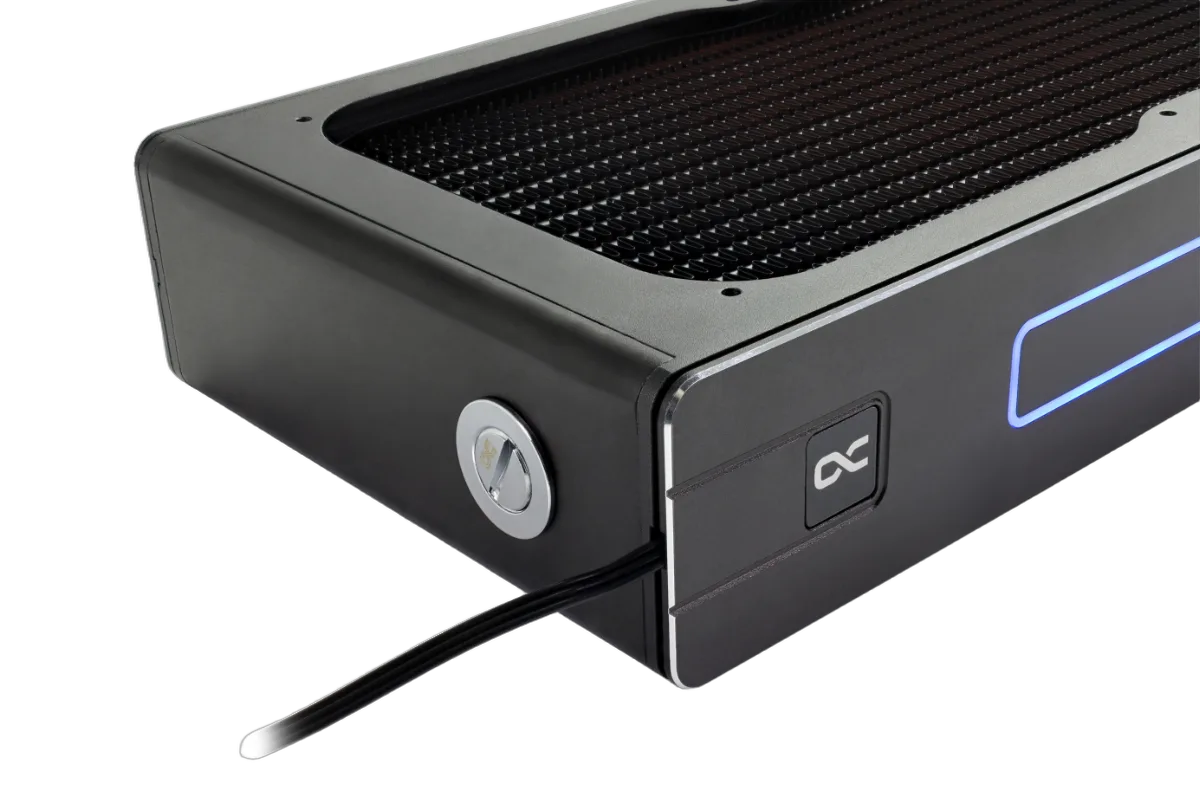 Alphacool Core XT45 Full Copper 360mm Radiator - ARGB, vue 4