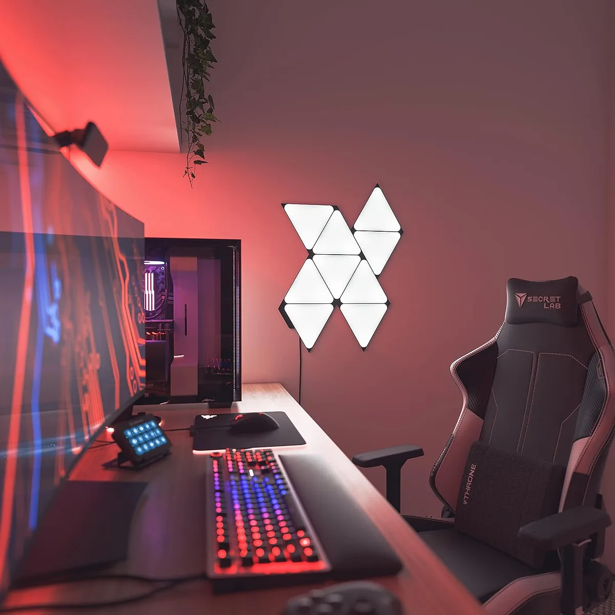 Nanoleaf Shapes Black Triangles Pack Expansion - 3 pièces, vue 3