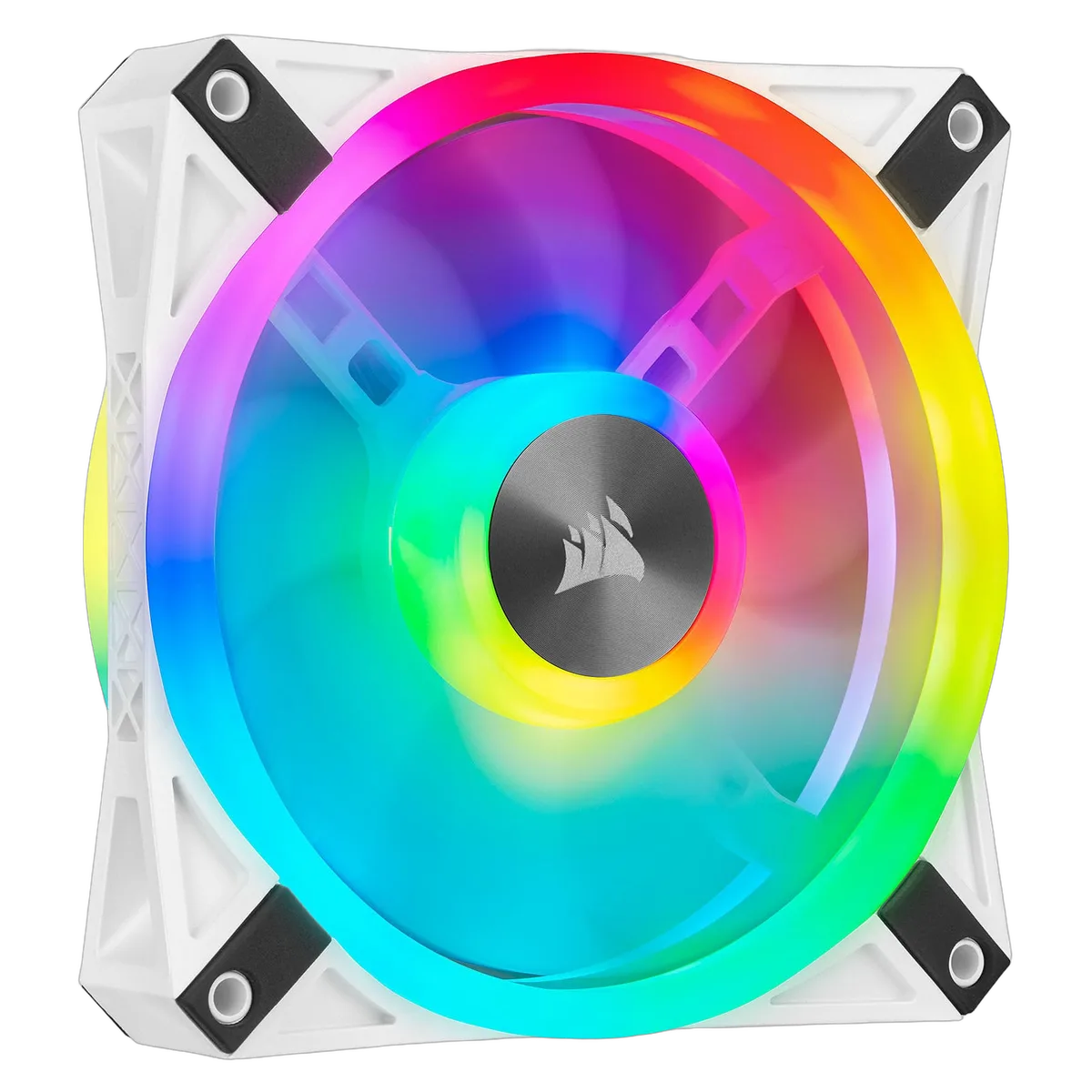 Corsair iCUE QL120 RGB Blanc 120mm - CO-9050103-WW, vue 1