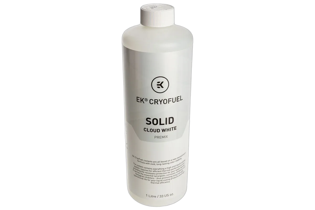 EK Water Blocks EK-CryoFuel Solid Premix, Cloud White - 1000ml, vue 1