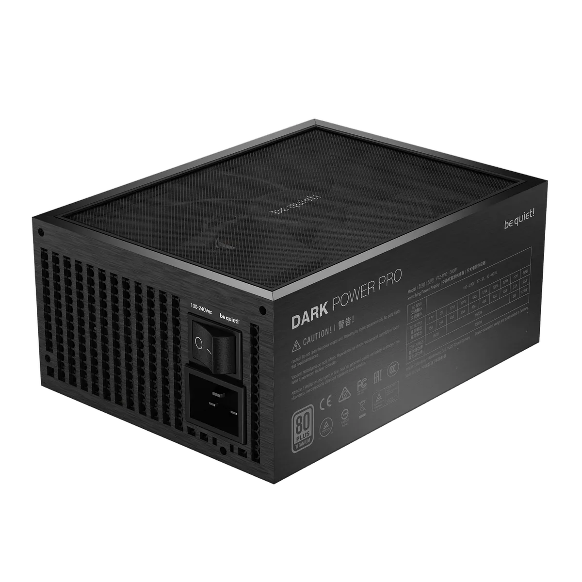 be quiet! ATX 1500W - Dark Power PRO 12 80+ PLAT - BN312, vue 4
