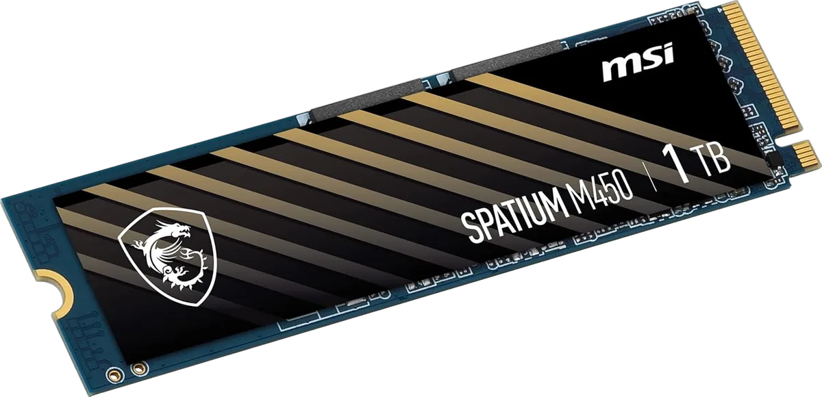 MSI 1To M.2 NVMe Gen4 - SPATIUM M450 V1, vue 6