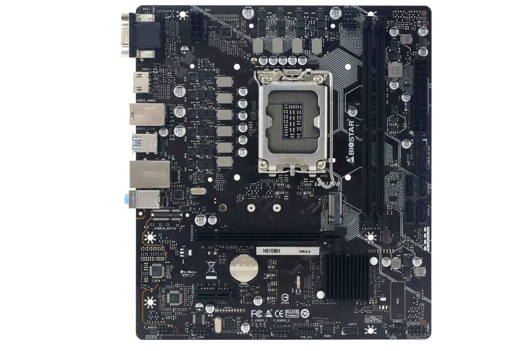 Biostar H610MH, vue 3