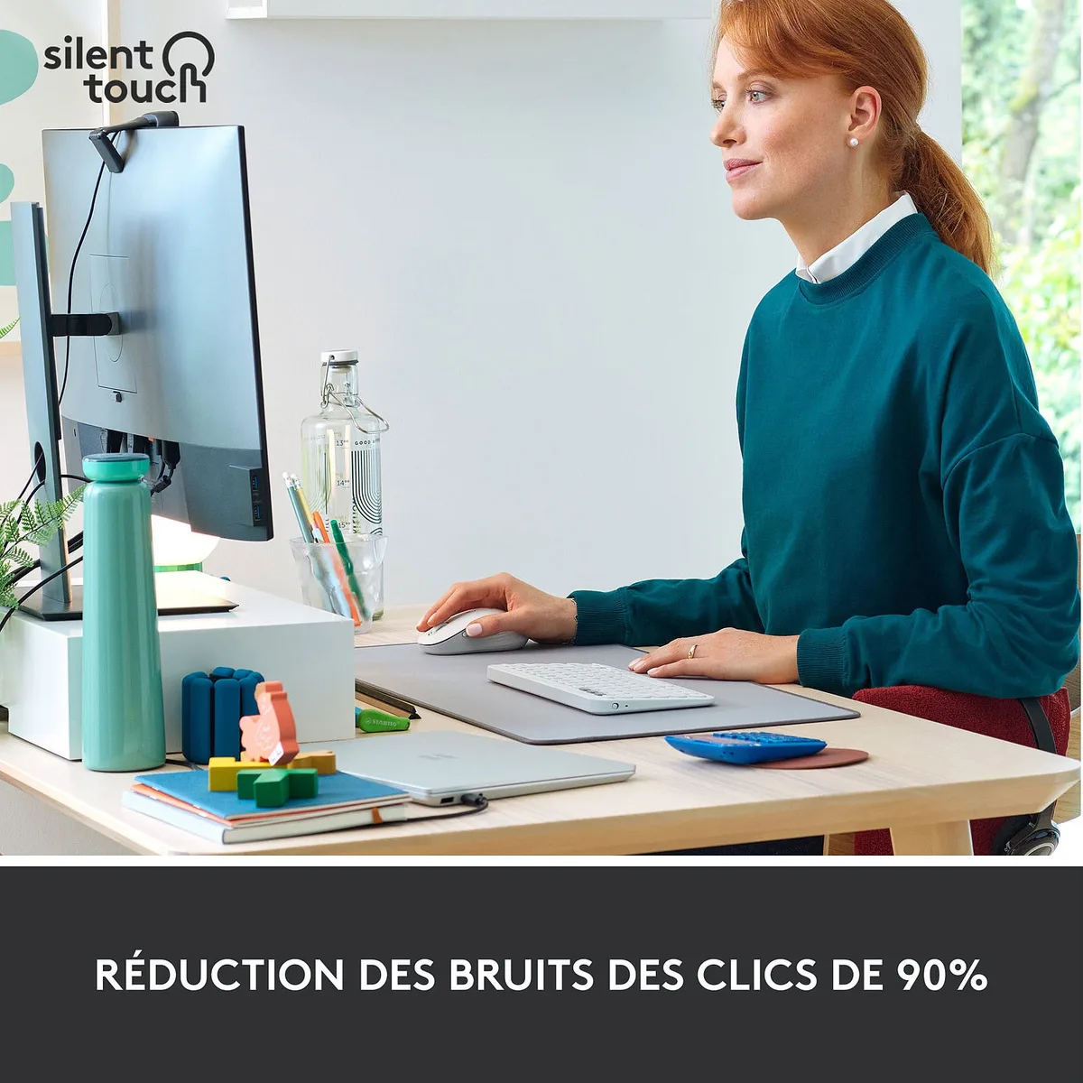 Logitech Signature M650 L - Sans-Fil - Blanc, vue 4