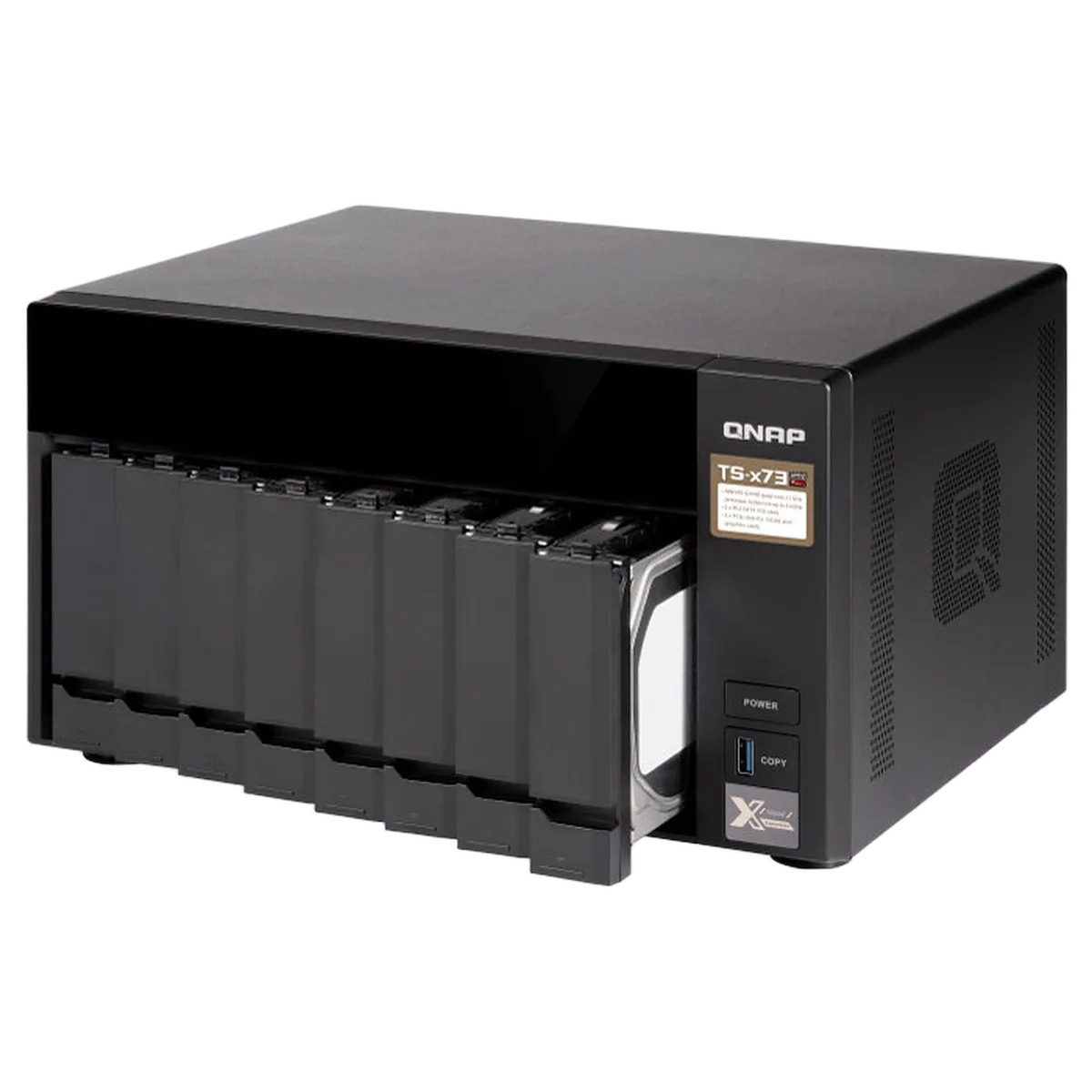 Qnap TS-873-8G - 8 HDD, vue 3