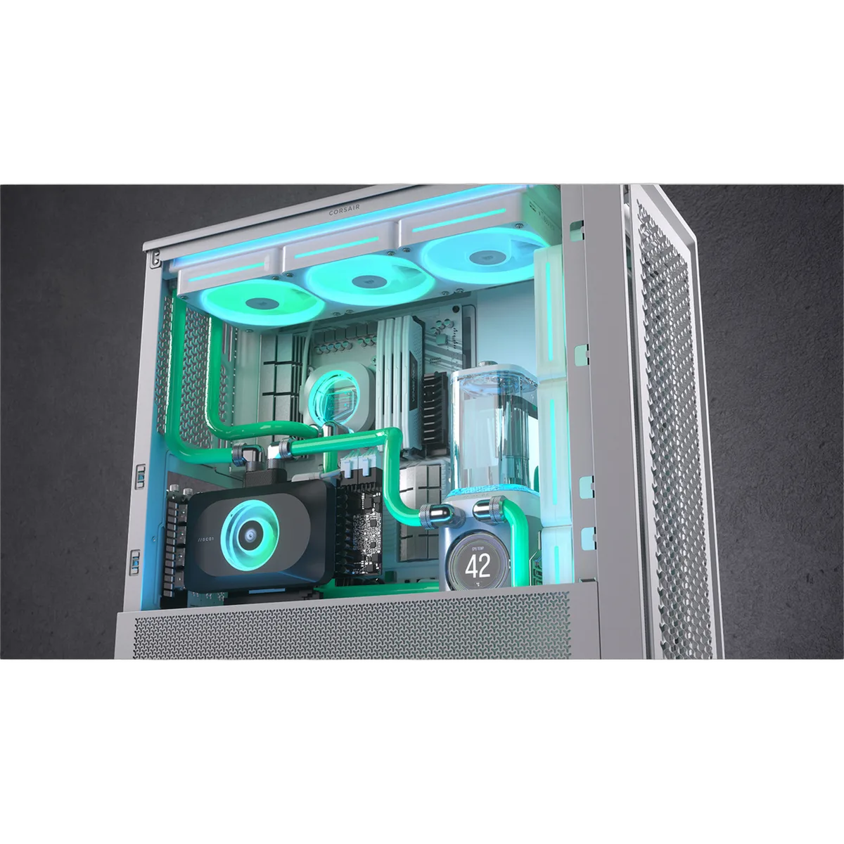 Corsair iCUE LINK XD6 RGB ELITE LCD - Blanc, vue 10