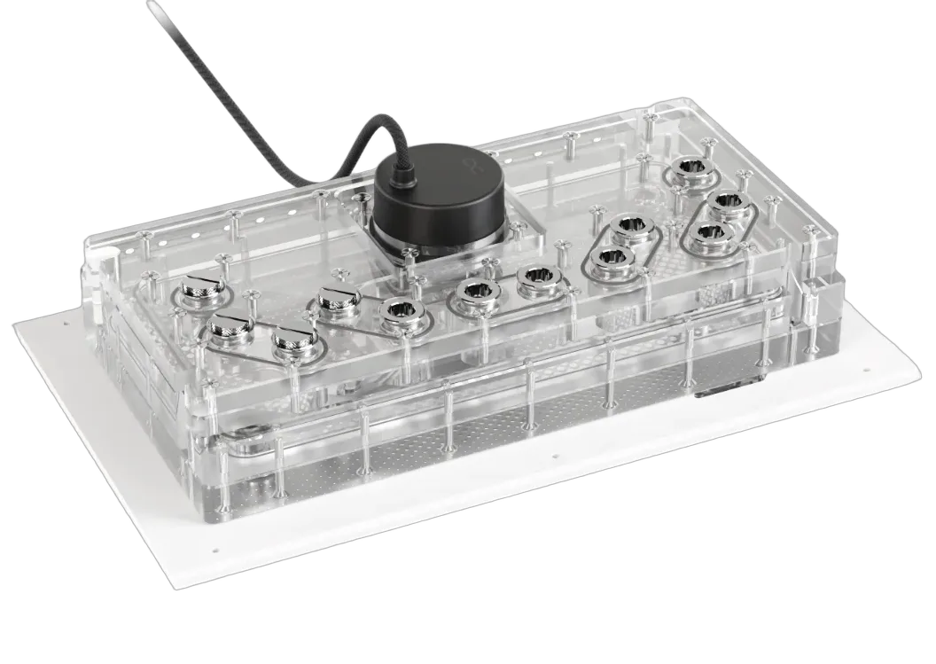 Alphacool Apex Distro Dark Base Pro 901 + Pompe - Blanc, vue 2