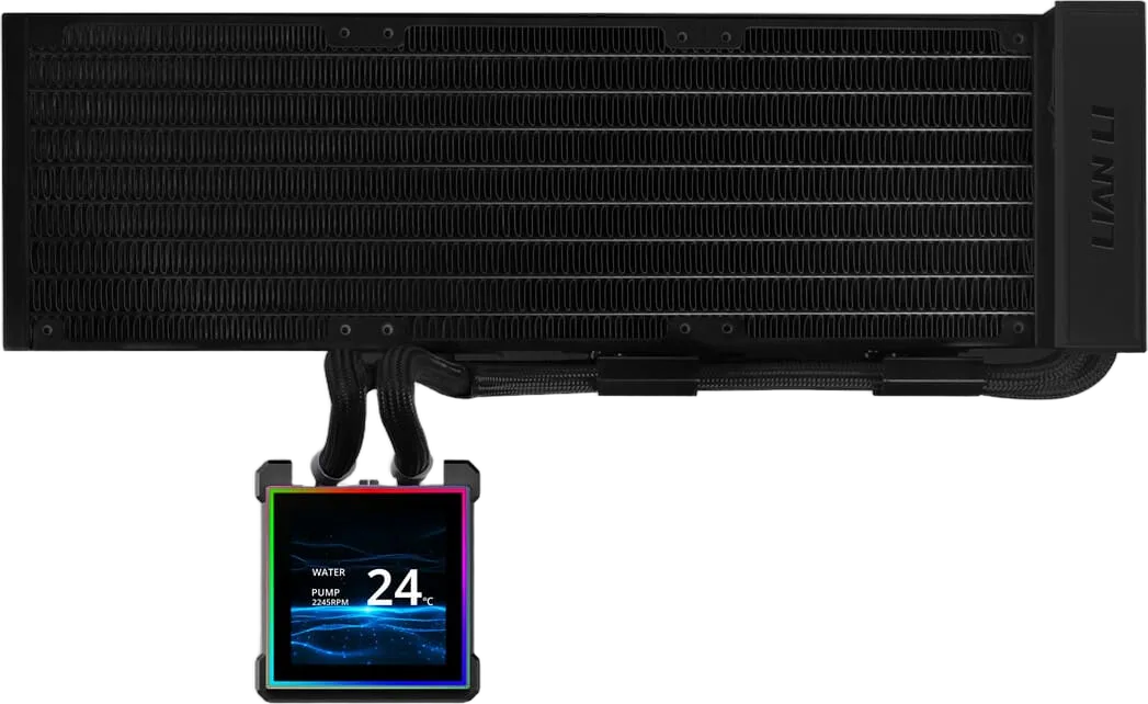 Lian-Li HydroShift II OLED Curved Fanless noir, vue 1