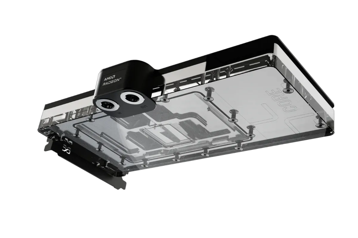 Alphacool Core RX 9070 XT Taichi avec Backplate, vue 1