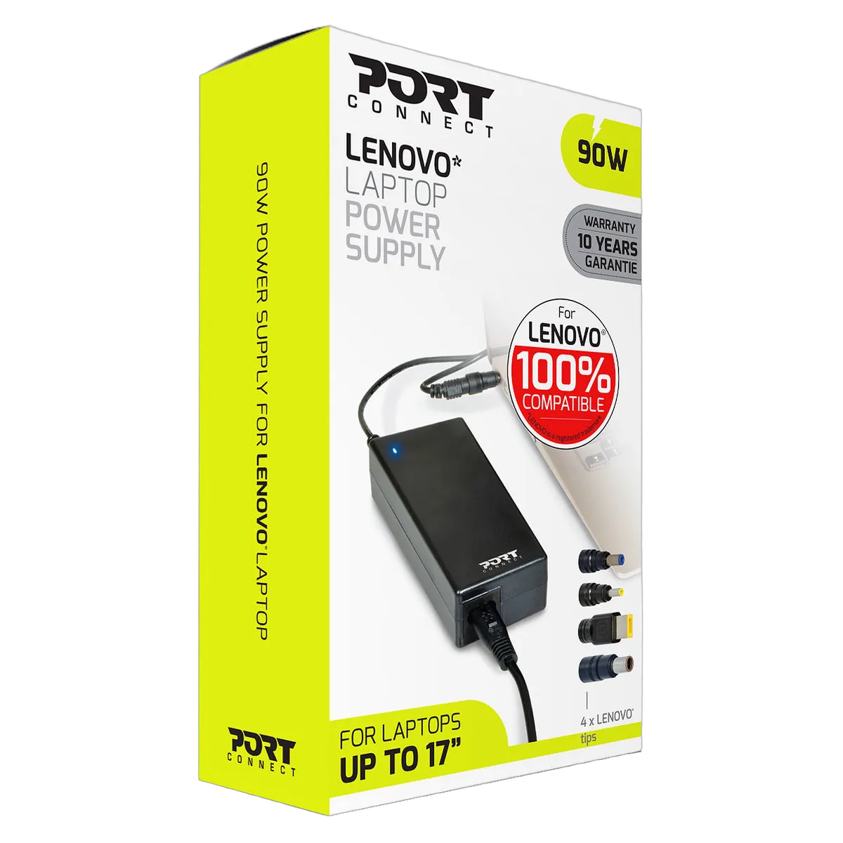 Port Chargeur secteur 90W LENOVO - 4 embouts, vue 2