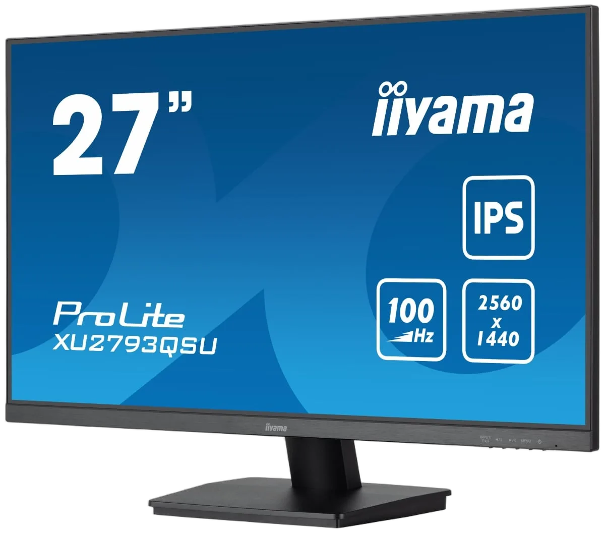 Iiyama PROLITE XU2793QSU-B6 - 27" QHD 100Hz IPS 1ms FreeSync, vue 3