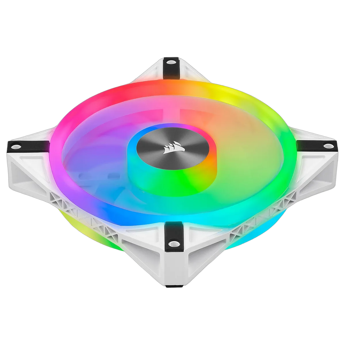 Corsair Kit x2 iCUE QL140 RGB Blanc 140mm - CO-9050106-WW, vue 4
