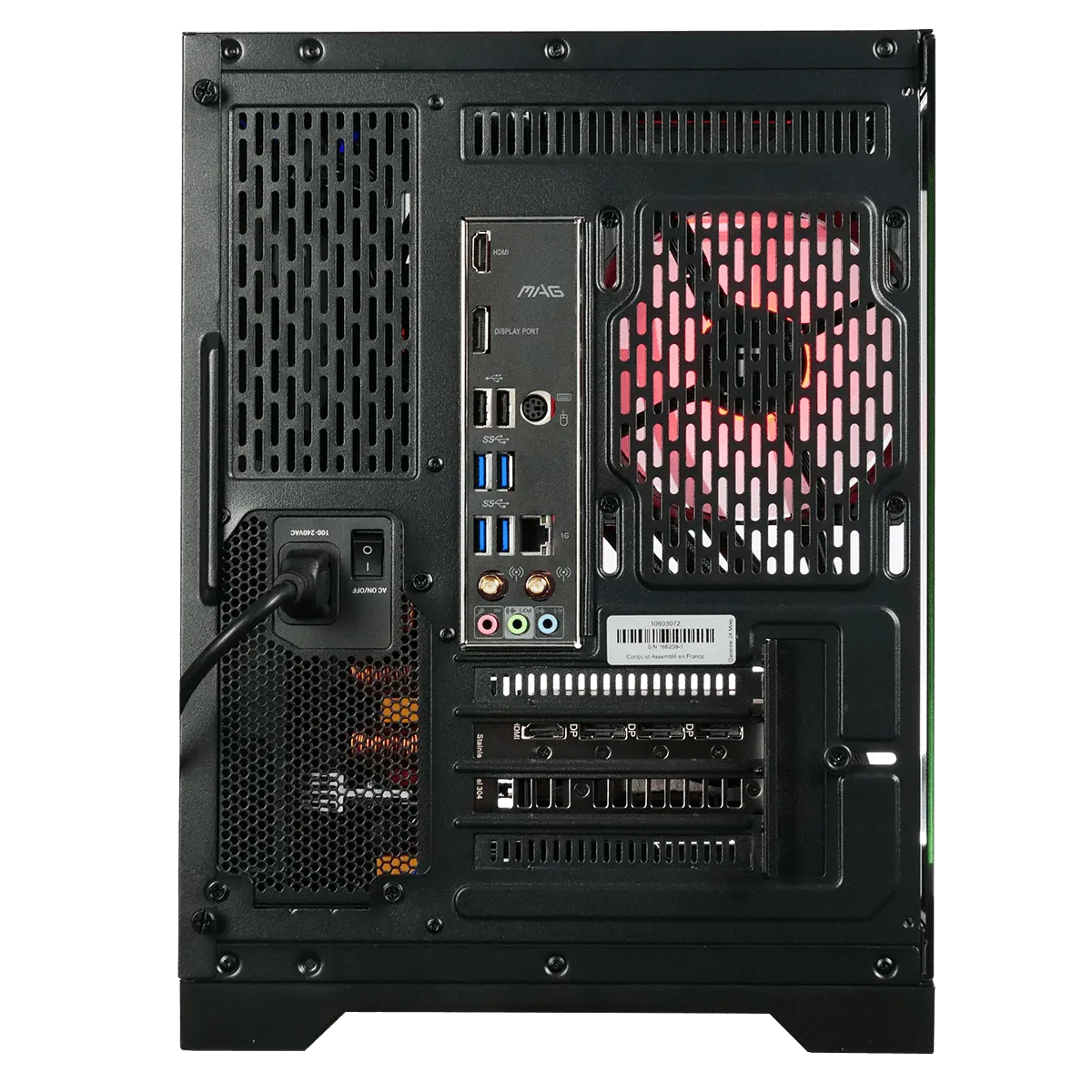 ORION FURY - R7-5700X/5070/32Go/1To, vue 5
