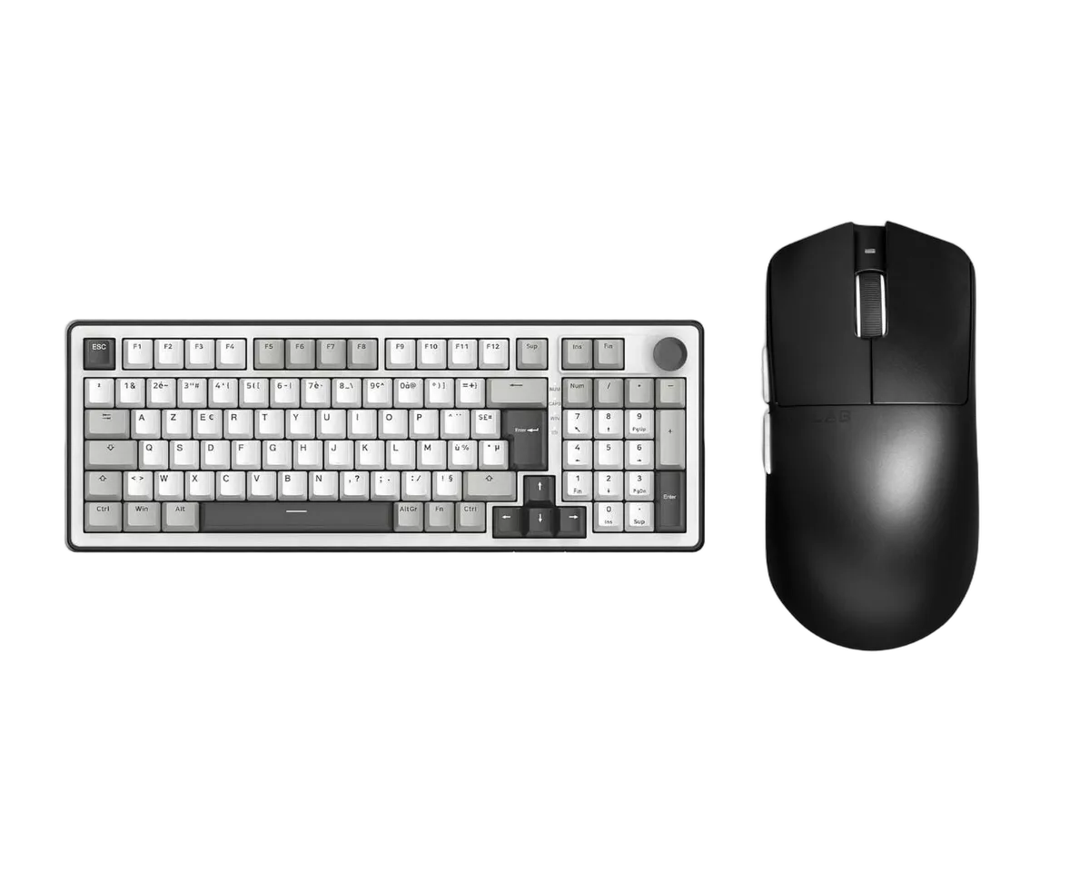 The G-LAB Keyz Elite 400 Blanc/Gris + Kult Elite M100, vue 1