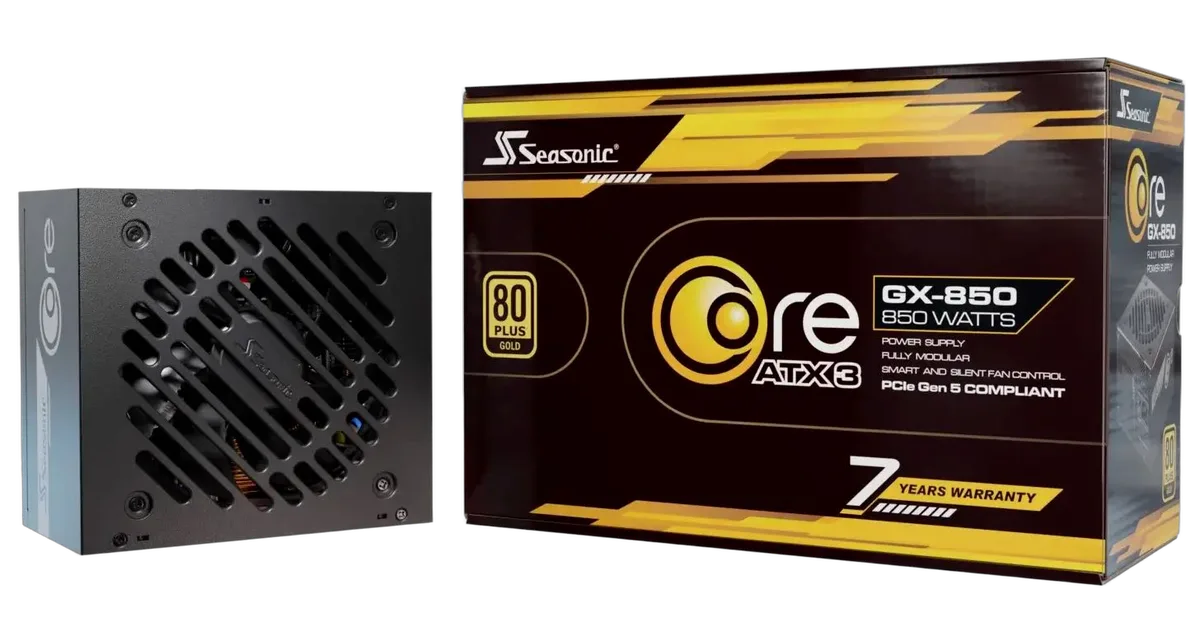 Seasonic ATX 3 850W 80+ Gold - GX-850-V2-Seconde Vie, vue 1