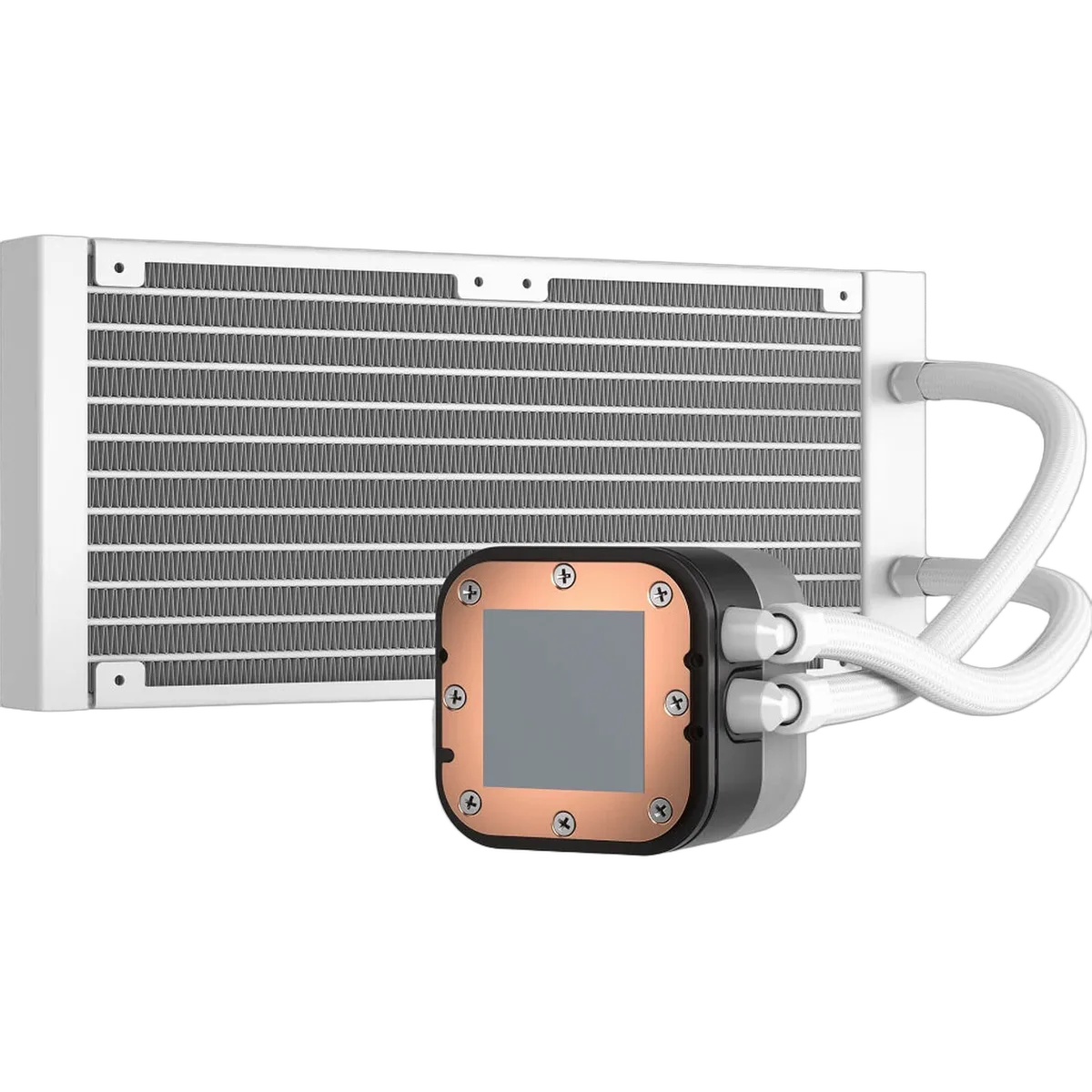 Corsair iCUE H100i RGB ELITE Liquid CPU Cooler - 240mm - Blanc, vue 4