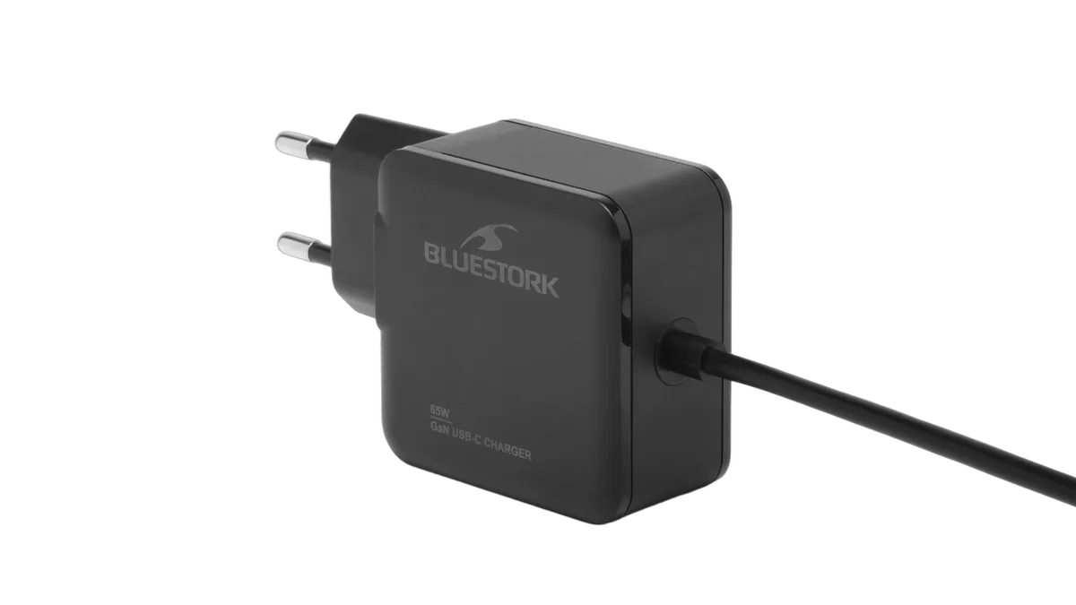Bluestork Chargeur GaN/Power Delivery USB-C - 65W - 1,5m - Noir, vue 4