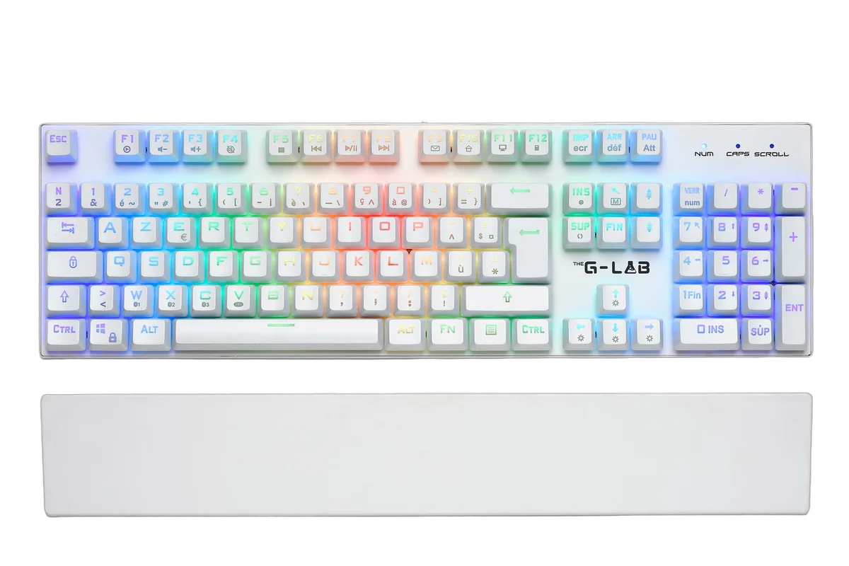 The G-LAB Keyz Rubidium - Mécanique - Filaire - RGB - Blanc, vue 3